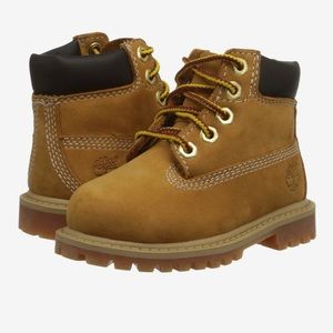 Timberland Kids Premium Waterproof Boot Wheat NuBuck | Size 10 | Wheat | Tan |